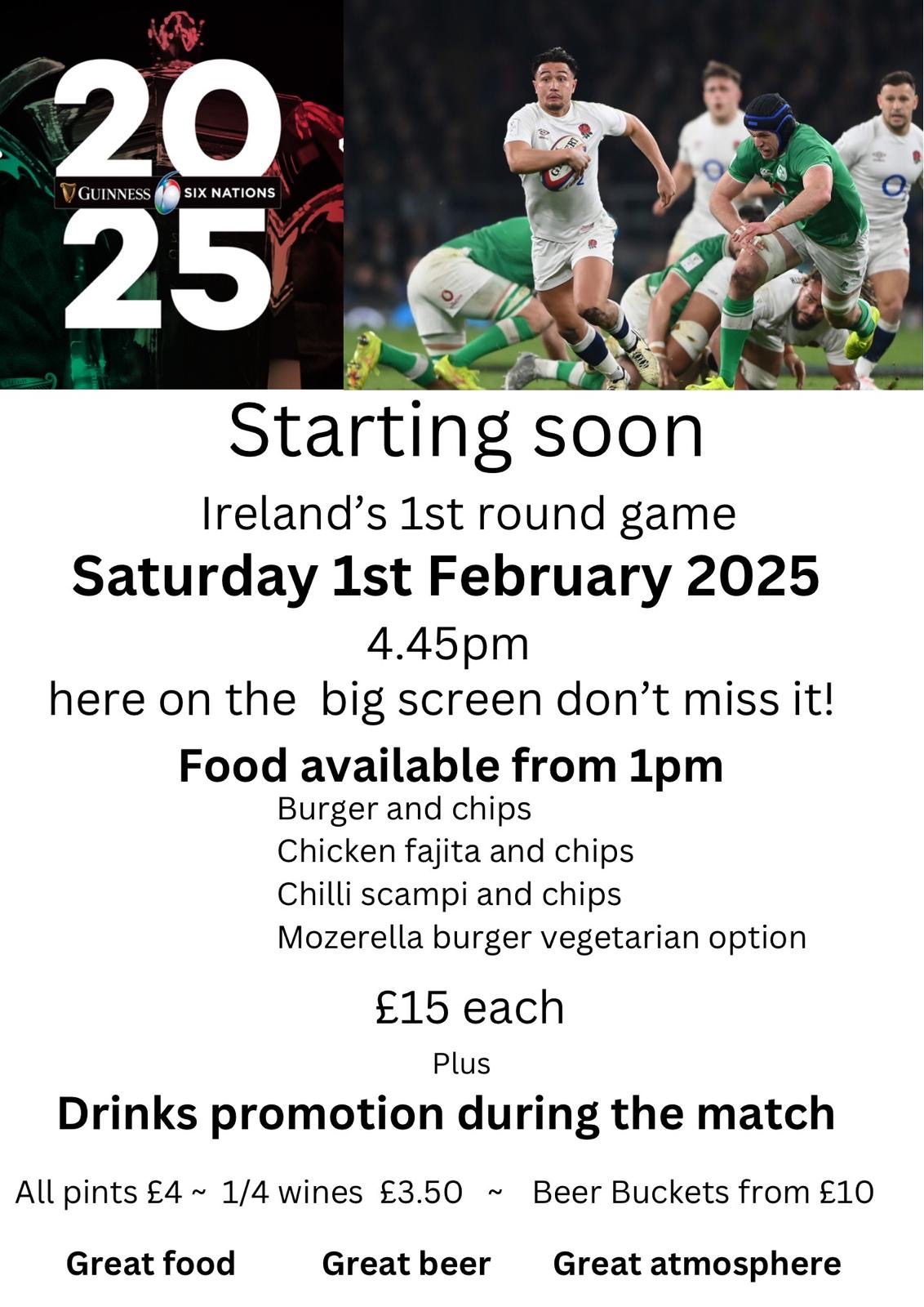 Rugby Six Nations Carrickfergus Sailing Club